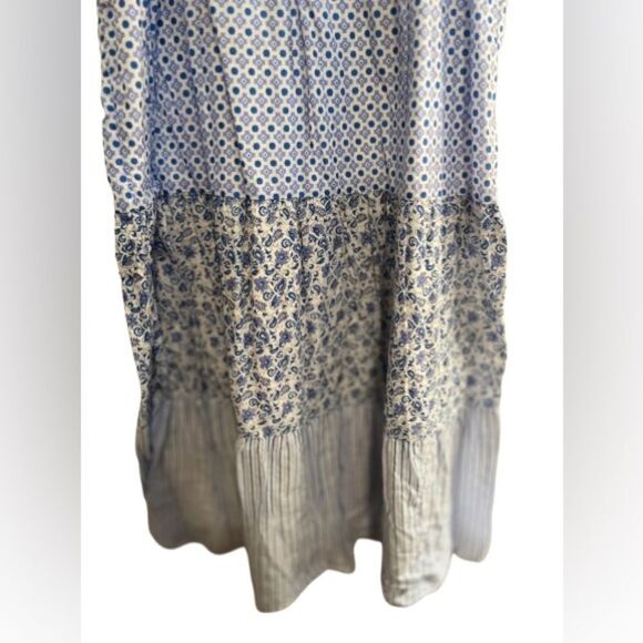 J. CREW Floral Patchwork Dress- Blue and White - Picture 10 of 10